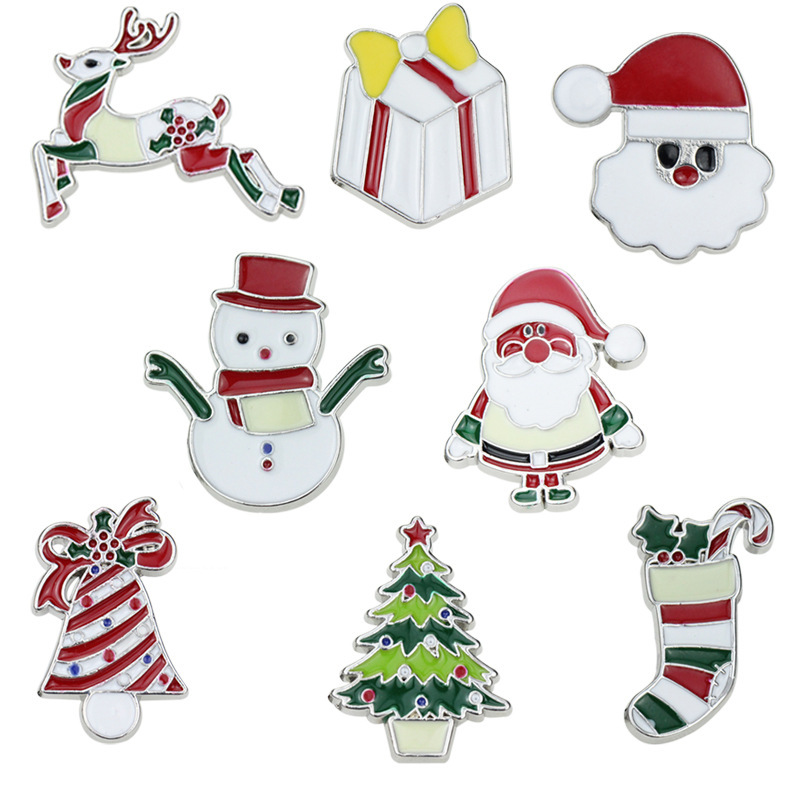 Customized LED Pin with Colorful Light Christmas Lapel Pins