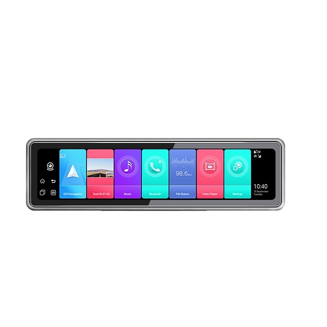 Автомобильный видеорегистратор T88, 4G, 12 дюймов, Android 9,0, 4 канала, AHD 1080P, Wi-Fi, GPS-навигация, автомобильный черный ящик, зеркальная запись CMSV6, управление флотом