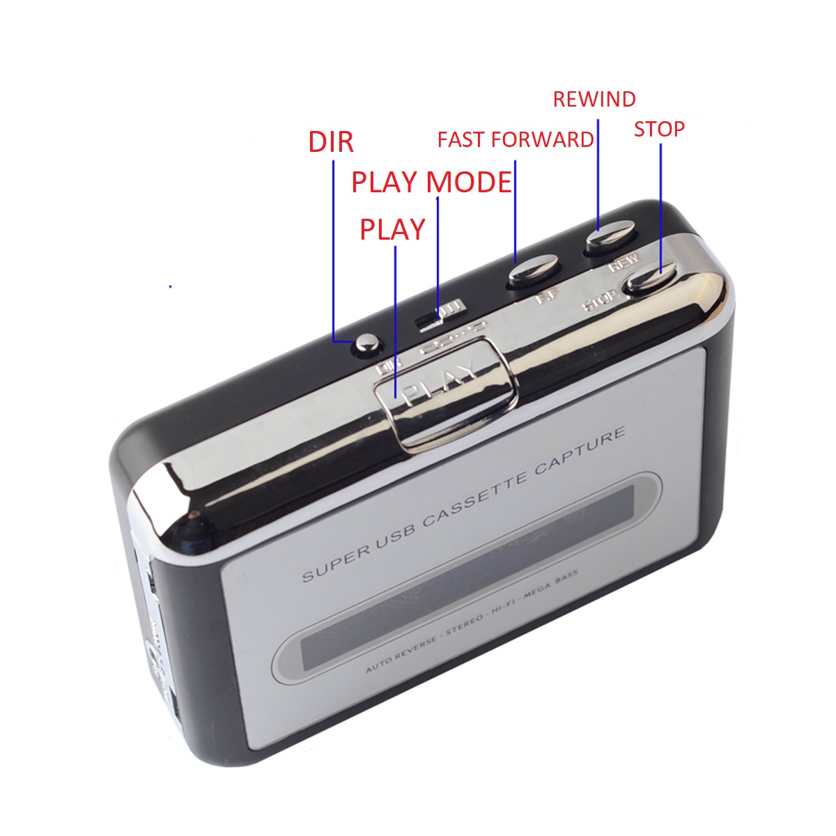 USB Cassette to MP3 Converter USB Cassette Player from Tapes to MP3 Cassette radio recorder tape