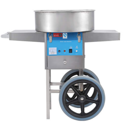 Electric Cotton Candy Floss Machine with Cart/Trolley candy making machine automatic