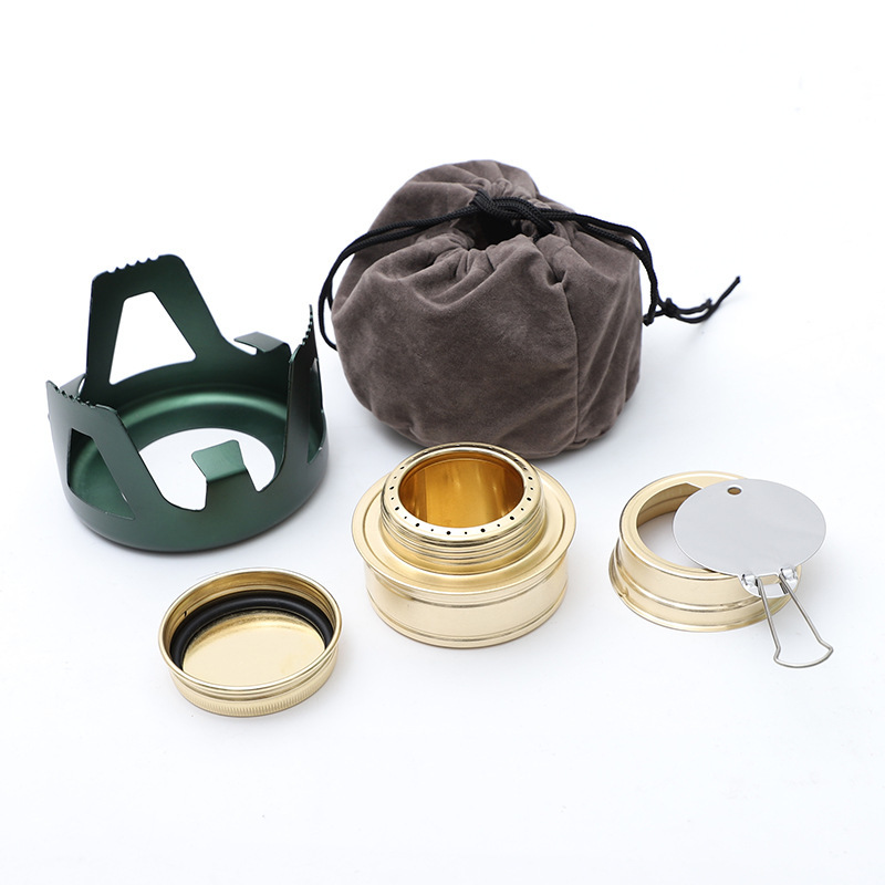 Camping & Hiking Outdoor super portable liquid alcohol stove mini solid block head fishing teapot Camping Stoves & Accessories