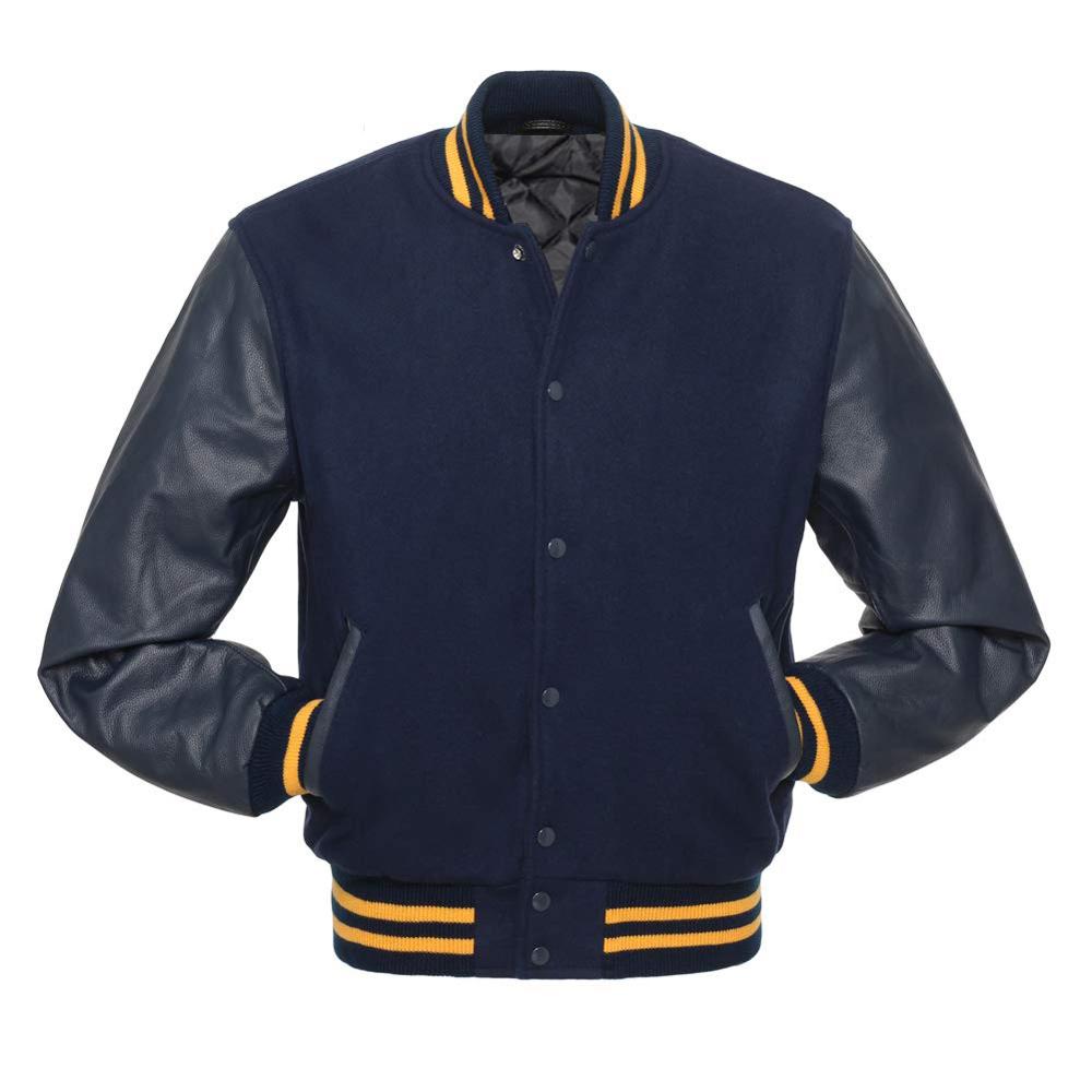Мужская модная Бейсбольная Куртка Varsity на заказ, Мужская Куртка Varsity с кожаным рукавом, куртка Varsity
