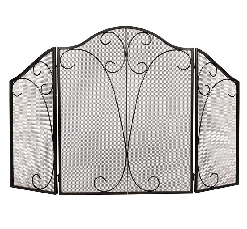 Cast Iron Folding Mesh Wire Fireplace Screen Customized Reasonable Price Fireplace Safely Frame for Outdoor