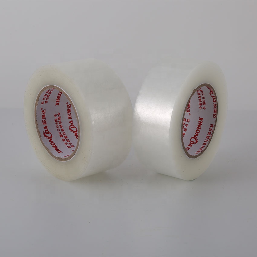 Free sample Super Clear Adhesive transparent carton sealing BOPP packaging tape for box Sealing 48mm x 78yd