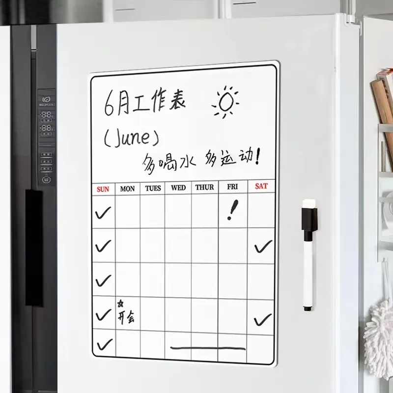 Custom Magnetic Magnetic Dry Erase Calendar Bundle For Clear Dry Erase Board Calendar With Light Acrylic Magnetic Planner