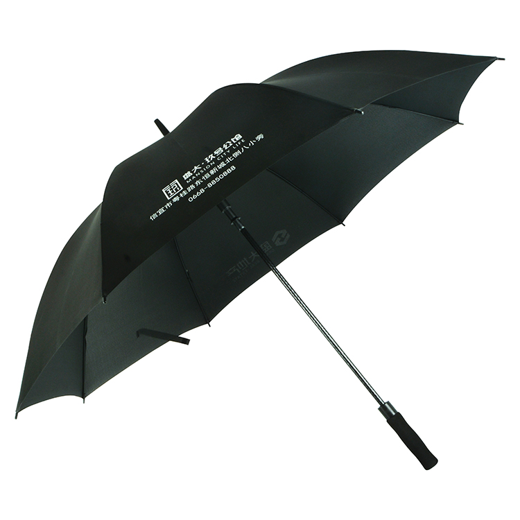 logo design golf umbrella with high quality straight golf umbrella premium umbrella promotional factory