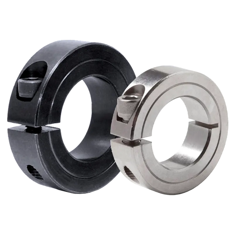 High quality black or zinc galvanized set screw and clamp shaft collar and single split shaft collar