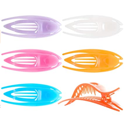 KANEKALON Girls Ladies Beauty Accessory Pin Teeth Clamp, Large Jelly Candy Multicolor CH0012