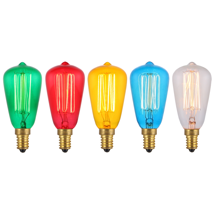 ST38 Antique Edison Bulb ST38 Edison Bulb ST38 Aromatherapy lamp Edison Light Bulb Incandescent Light Squirrel-cage Filament B