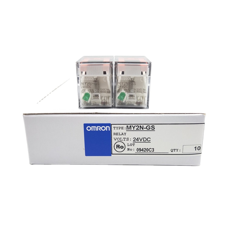 Миниатюрные реле мощности 2p 8pin, новый оригинальный omron DC24V MY2N-GS