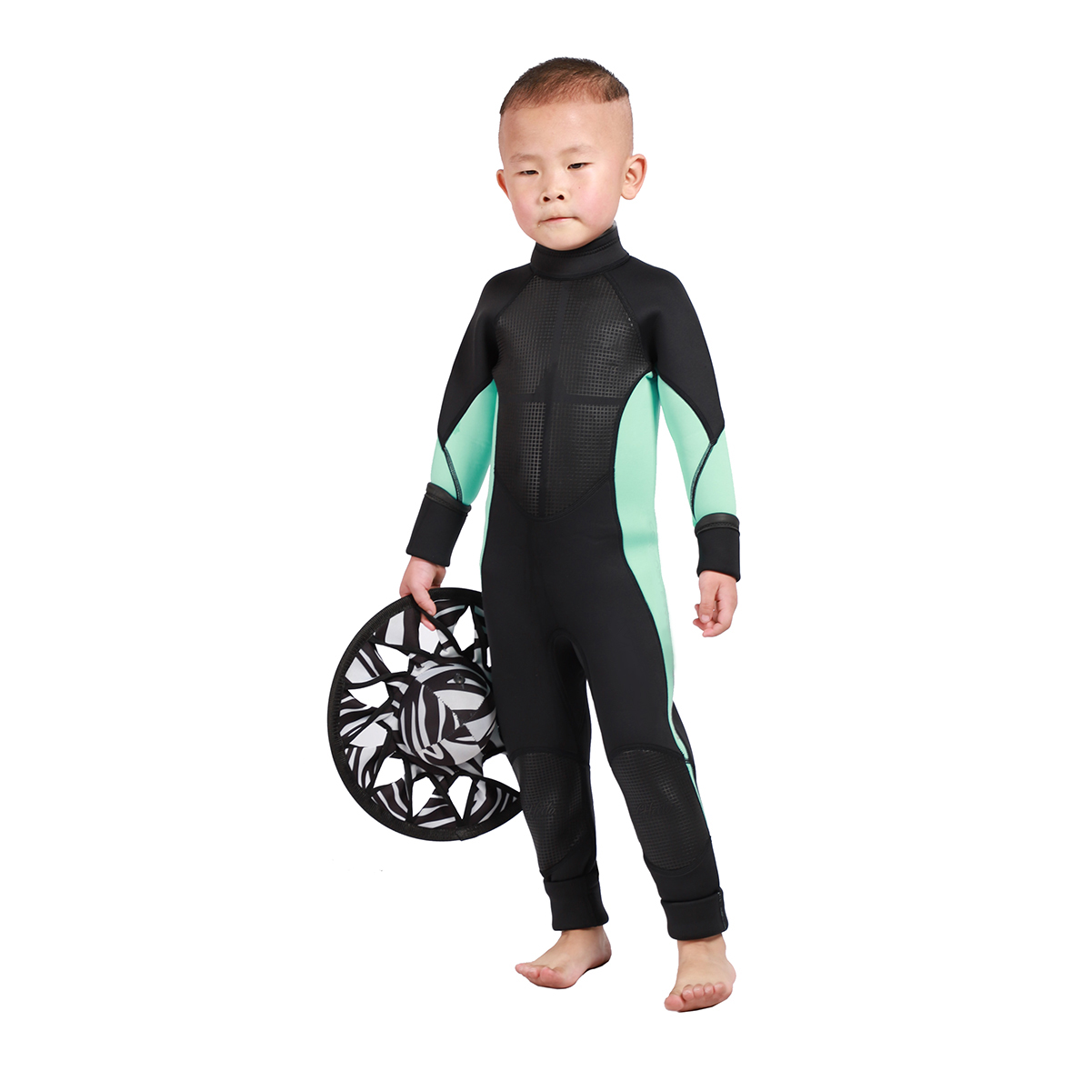 Wetsuits Kids and Youth 3mm Neoprene Full Suits Long Sleeve Surfing Swimming Diving Swimsuits Keep Warm Back Zip for Water Sport