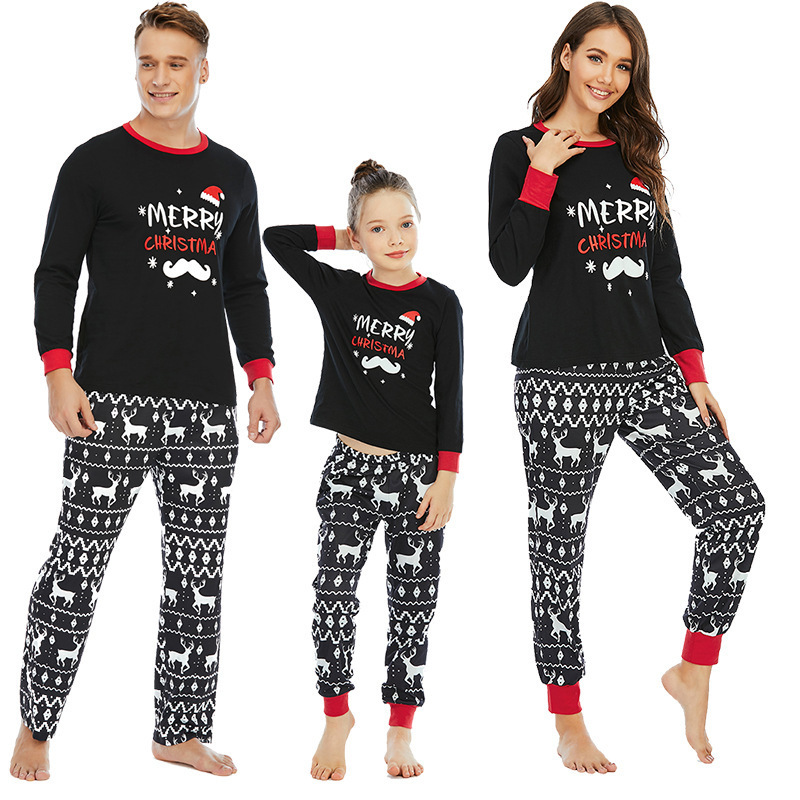 Family Christmas Party Costumes Stop Elfing Arould Christmas Outfits Christmas Pajamas Party Cosplay Costume Parent-Child Set