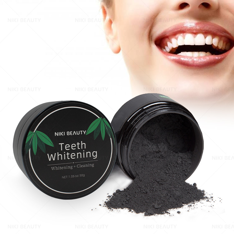 Hot Selling Private Label Natural Mint Active Black Charcoal Teeth Whitening Powder