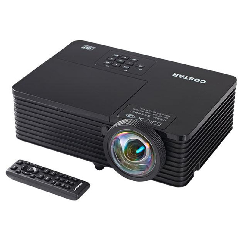 Flyin учебный ПК проектор, короткий проектор 1080P HD 3D для дома, бизнеса, школы