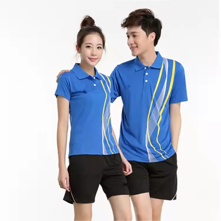 New design badminton jersey men and women custom t shirt sports wear set leggings set workout running sport wear