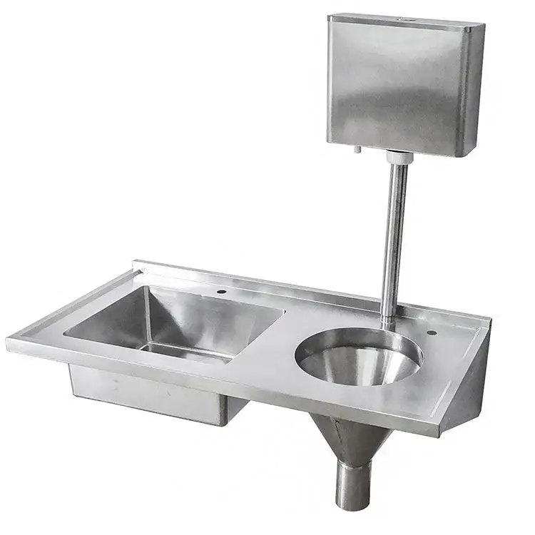 stainless steel hospital sluice sink hand washing hospital sink