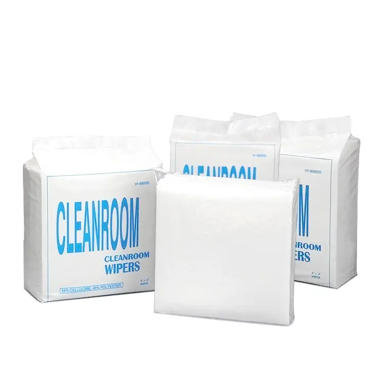 1000 Class 100% Industrial Lint Free Professional Polyester Cleanroom Wiper 9*9Inch Clean Room Wipes
