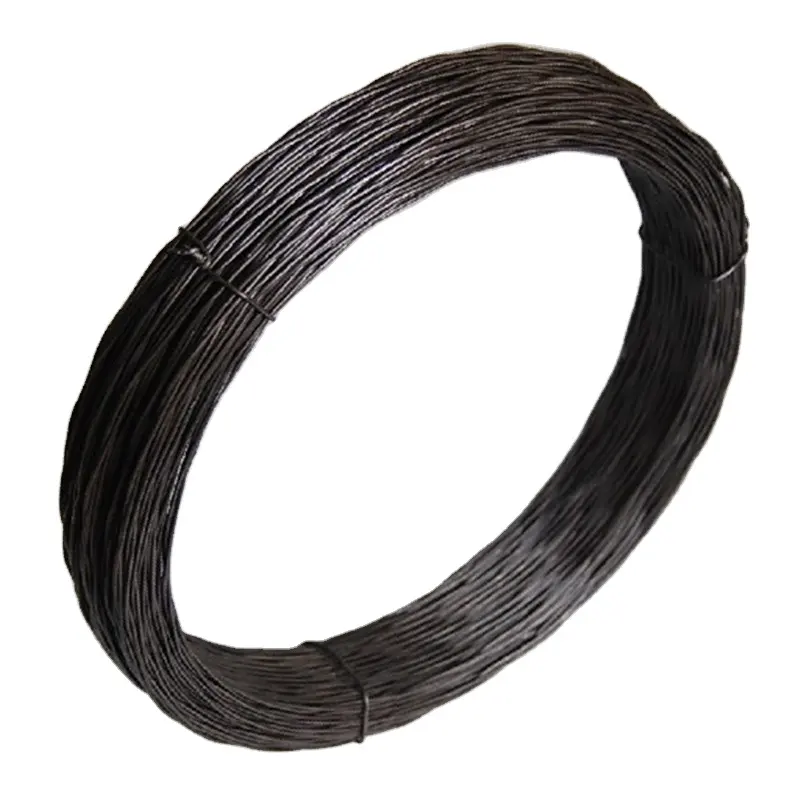 PG7 Bwg18(1.24mm) Arame Recozido Torcido Loop Tie Wire Binding Wire Black Annealed Twisted Wire