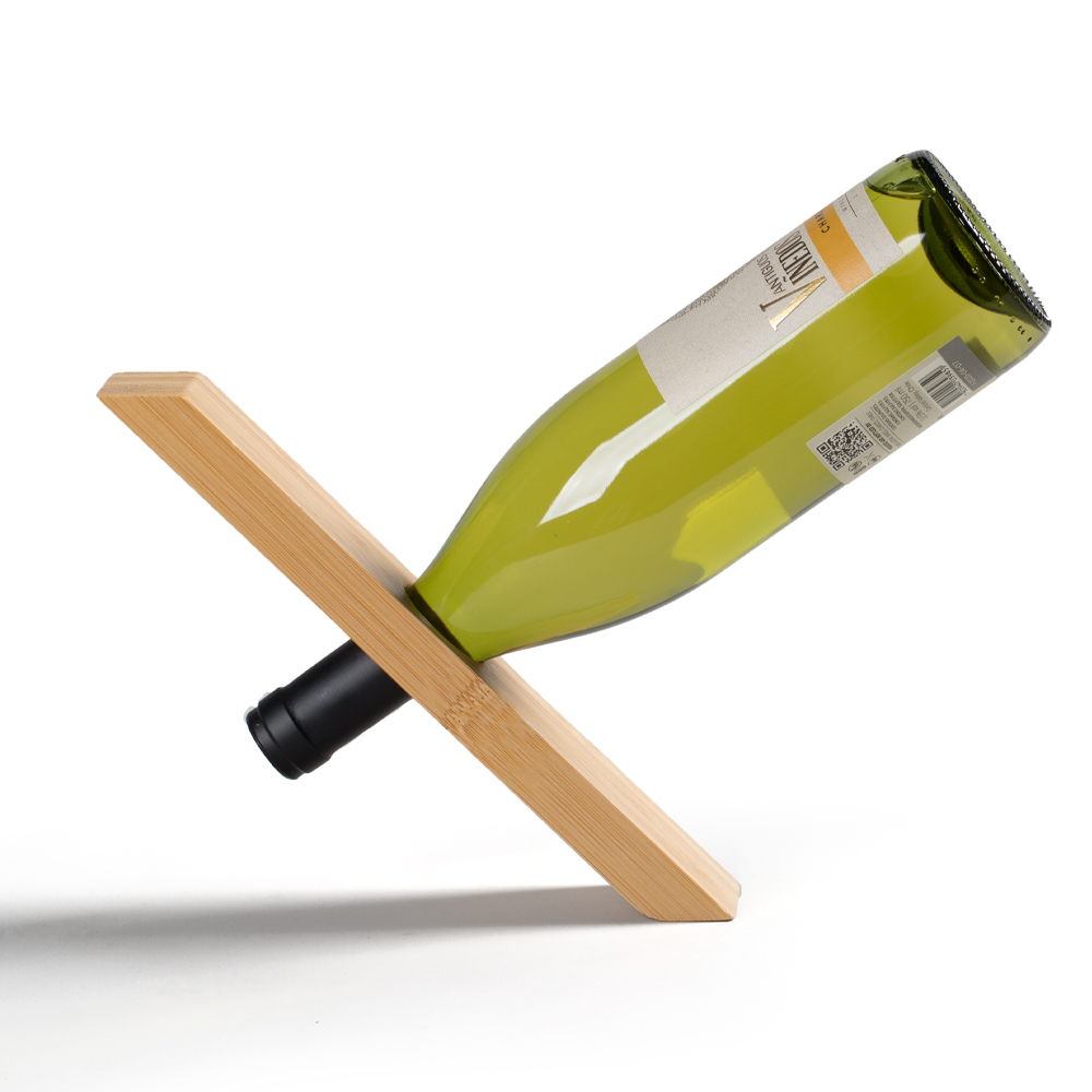 Wholesale custom hot - selling single-layer bamboo wine rack