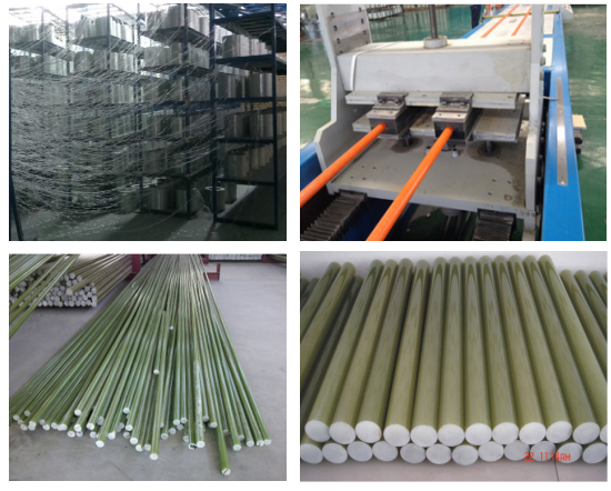 High Safety Pultruded Epoxy Resin FRP Composite Polymer Insulator Core rods