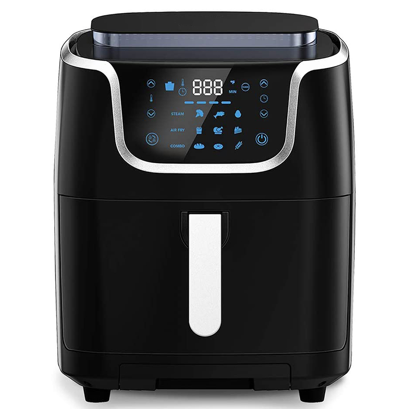 Air Fryer Steamer 7QT 10-in-1 XL Vegetable Steamer and Air Fryer Combo Toast Bake Roast Broil Dough Proofing Warm Defrost