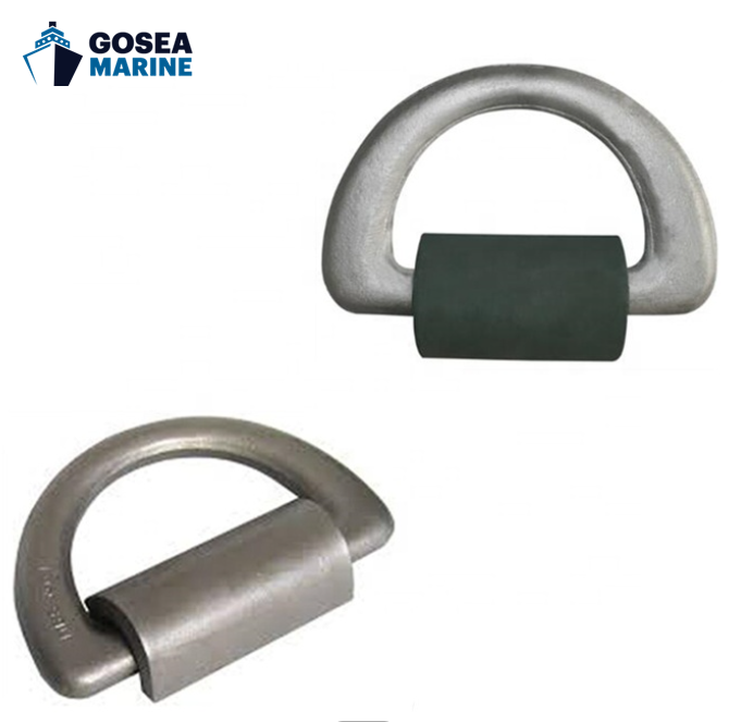 d ring small black ABS LR stainless steel ring pad lashing square eye plate double shipping container fitting