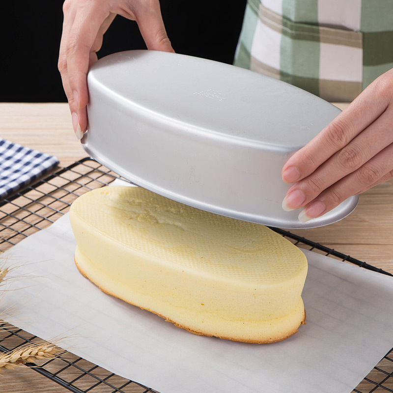 3D Cake Mold Aluminum alloy Oval Cookie Mold Cake Mould Nonstick Reusable Kitchen Cooking Tools