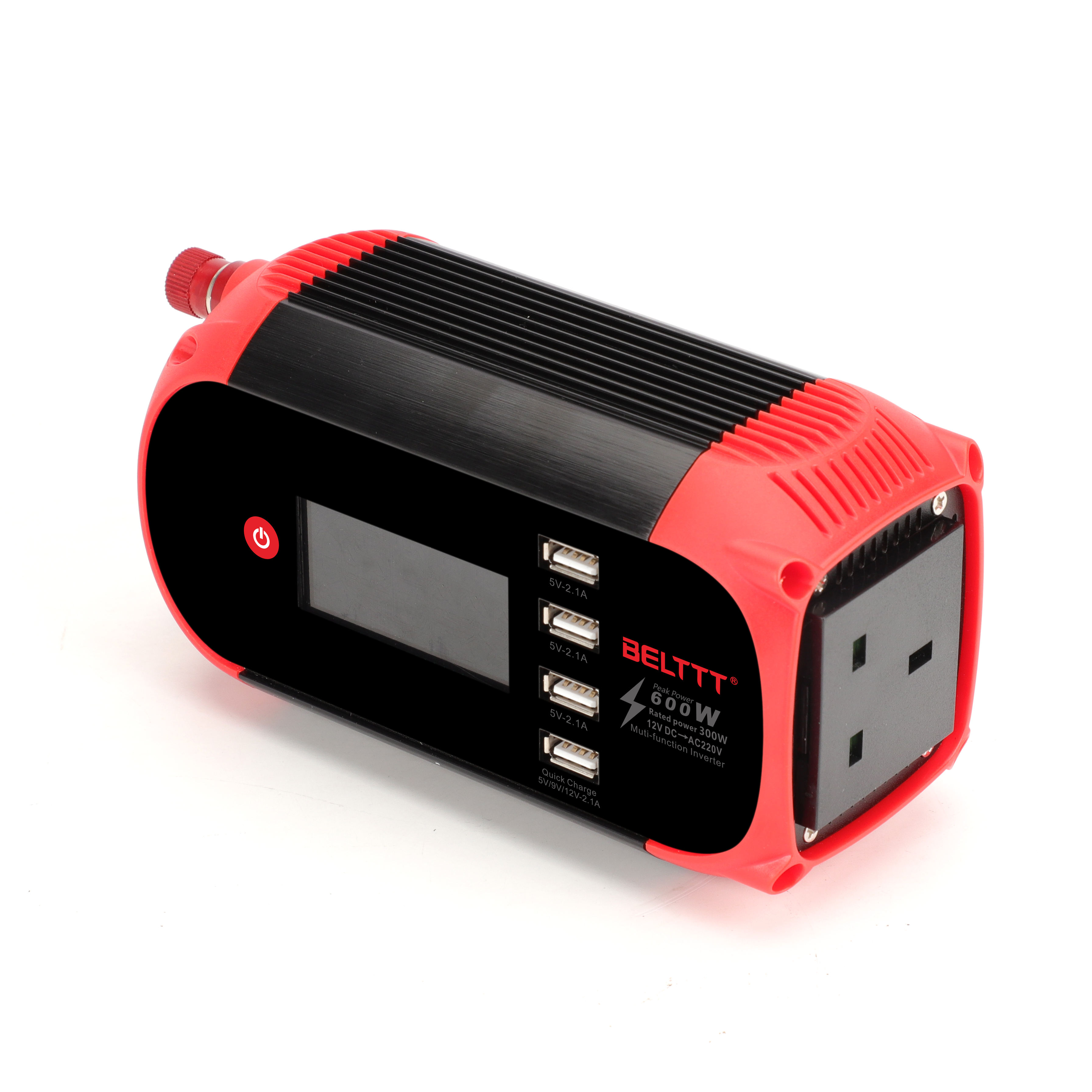 Модный автомобильный инвертор 300 Вт с ЖК-дисплеем usb