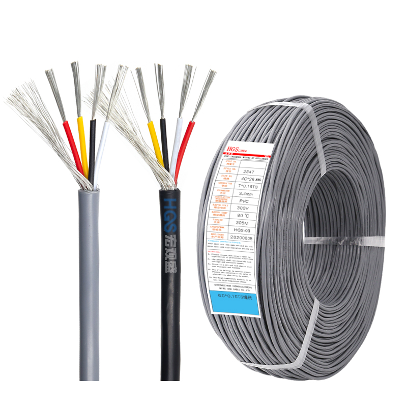 UL2547 защитный провод, многожильный Роботизированный кабель 4c 18awg 20awg 22awg 24awg 26awg 28awg
