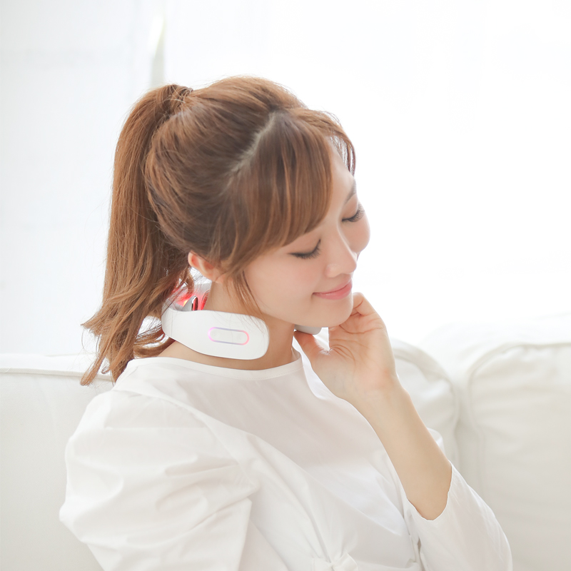 Good offer custom design smart rechargeable wireless with portable personal vibration neck massager