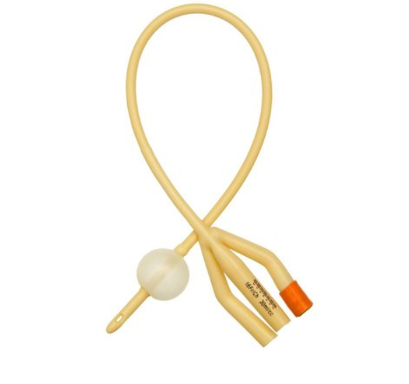 Factory price 3-way latex foley catheter medical Urinary catheter 3 way foley catheter silicone latex type