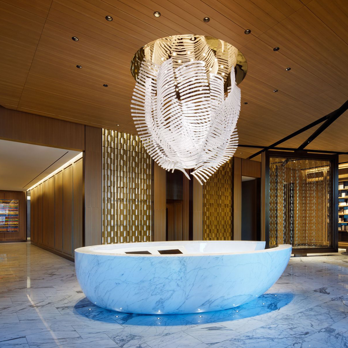 cristal chandelier modern hanging hotel lobby chandelier crystal lighting fixture