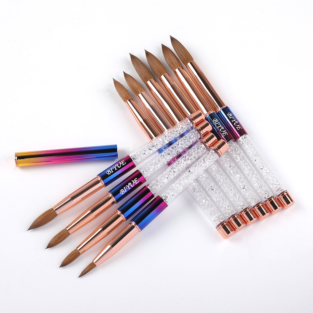 New Style Nail Gel Brush Metal Nail Art Tools Pen Acrylic Nail Brush