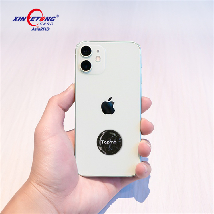 Цифровая визитная карточка NFC Наклейка на телефон соцсети Совместимость с iOS и Android