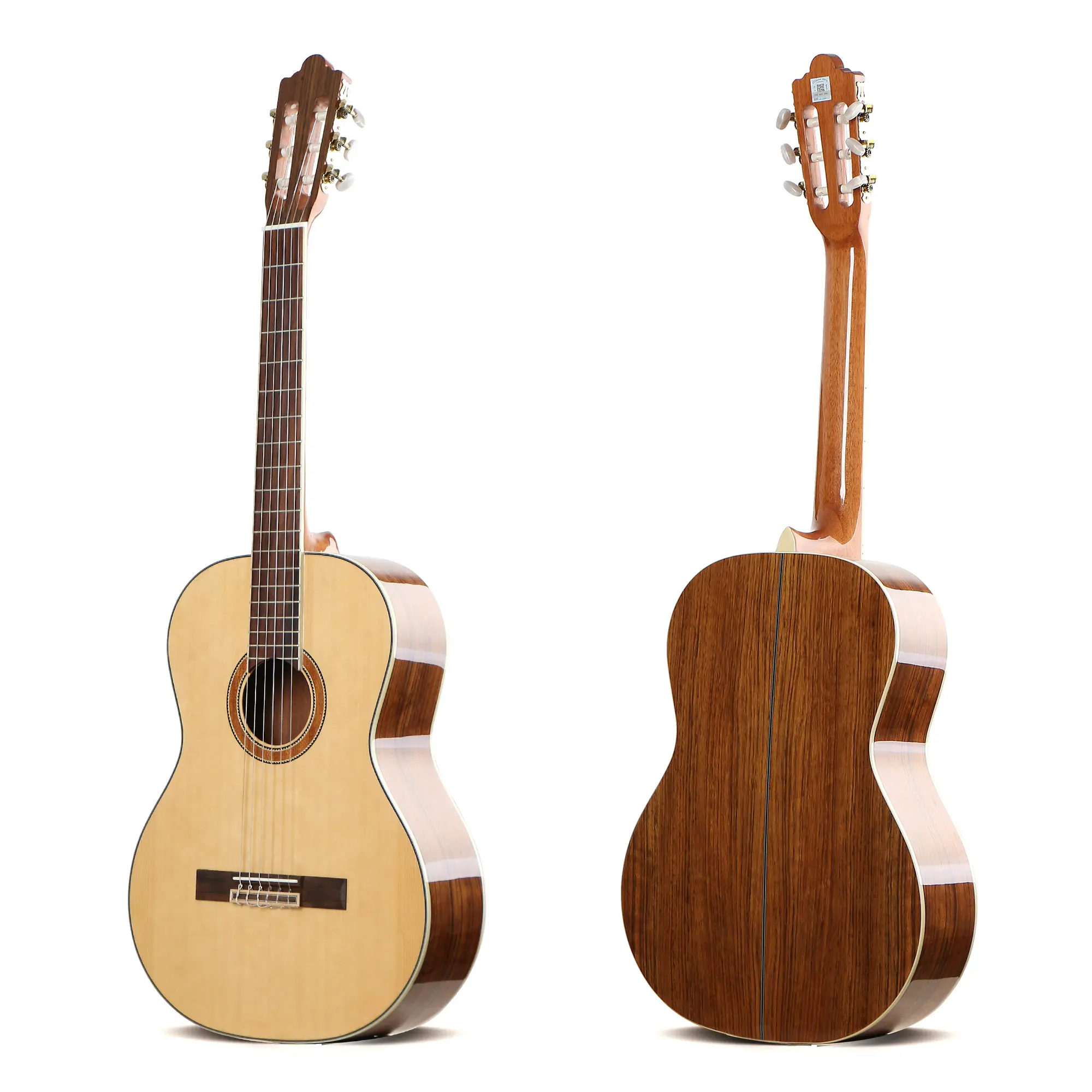 Handmade spruce &walnut nylon strings high quality classical guitar
