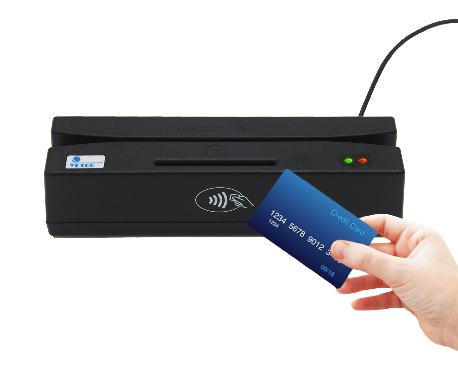 Горячая Распродажа YL160 USB интерфейс 4 в 1 магнитная карта/IC/NFC/PSAM кардридер