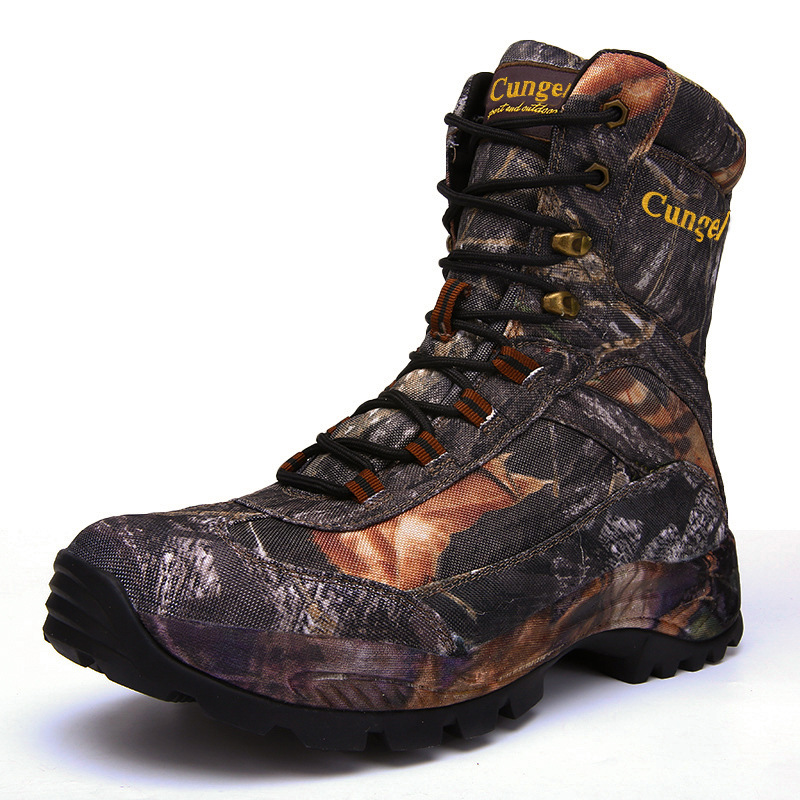 Outdoor Hiking Duck Winter Wholesale Insulated Rain Camouflaged Neoprene Leather Vibram Mens Rubber Waterproof Hunting Boots