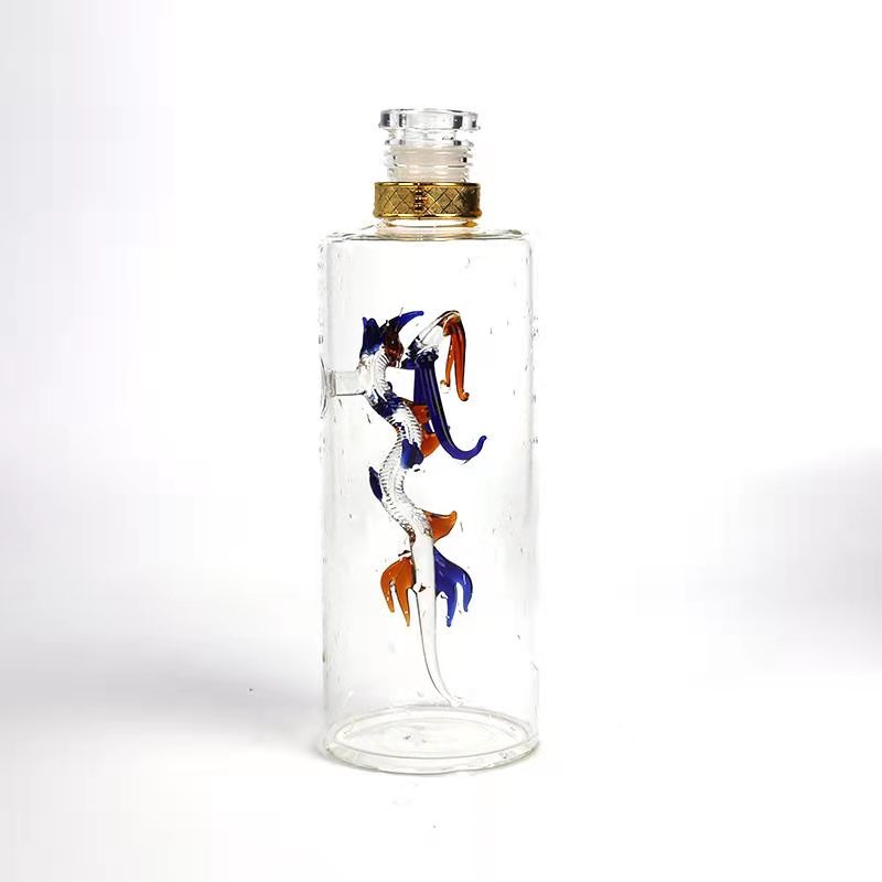 High borosilicate hydrochloric acid heat resistant glass technology for brewing wine bottle