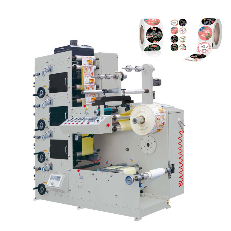 Флексографская печатная машина RTRY-320D 4 цвета, пресс для этикеток на продажу