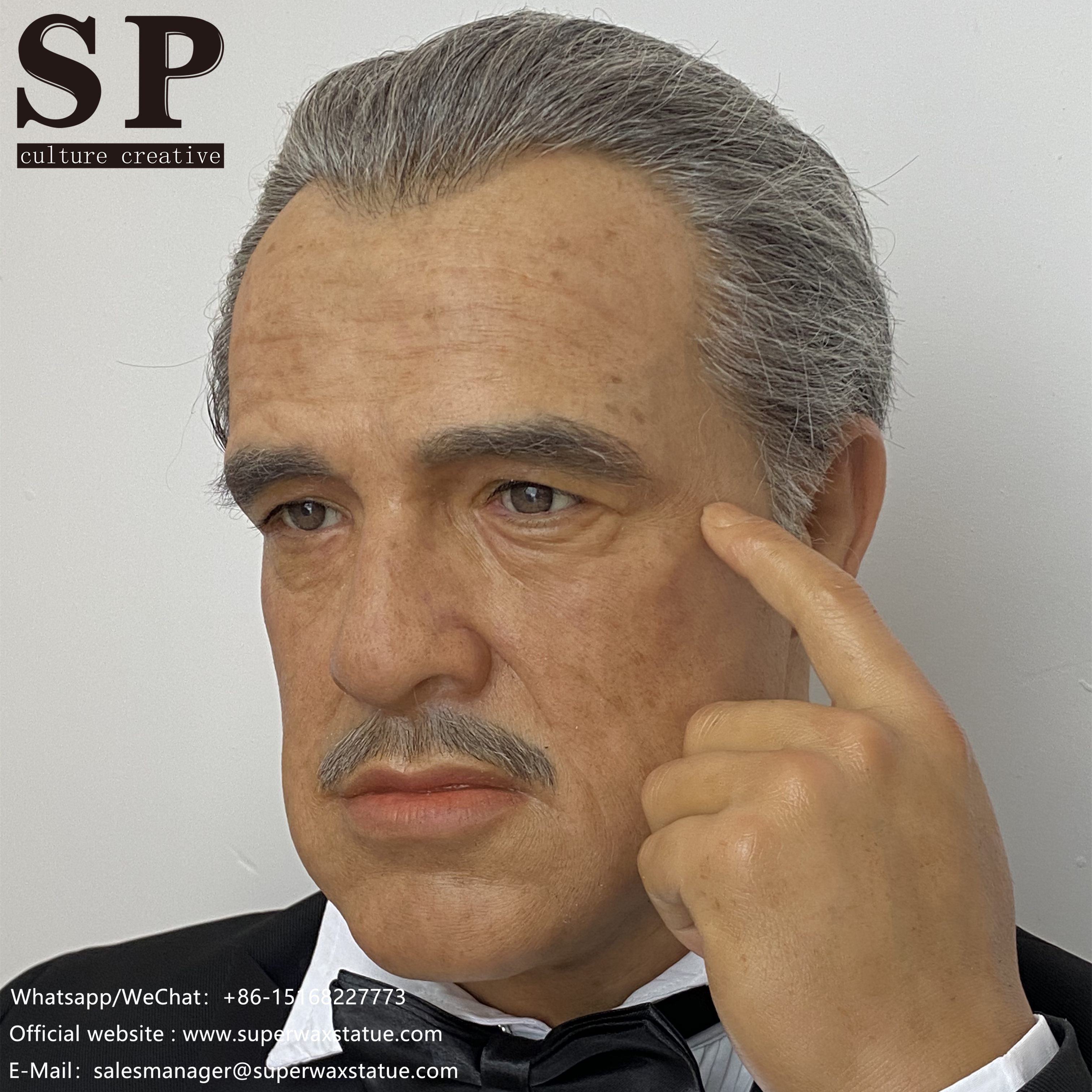2021 new design God father realistic lifelike museum figure, silicone figure, customized mannequin for all the world customer