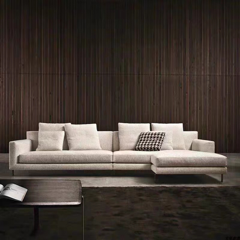 Italian Minimalist Design White Couch L Shaped Modular Sectional Sofa Luxury Large Soft Sofa Set Sweef Living Room Furniture