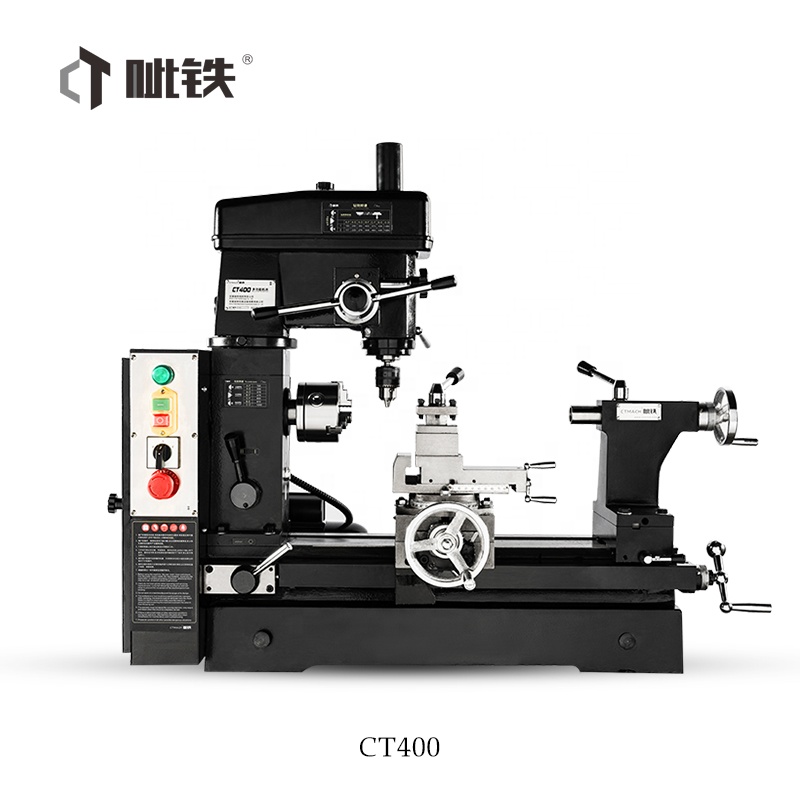 Precision Multi-Purpose Machine 3 In1 Mill Drill Lathe Machine CT400