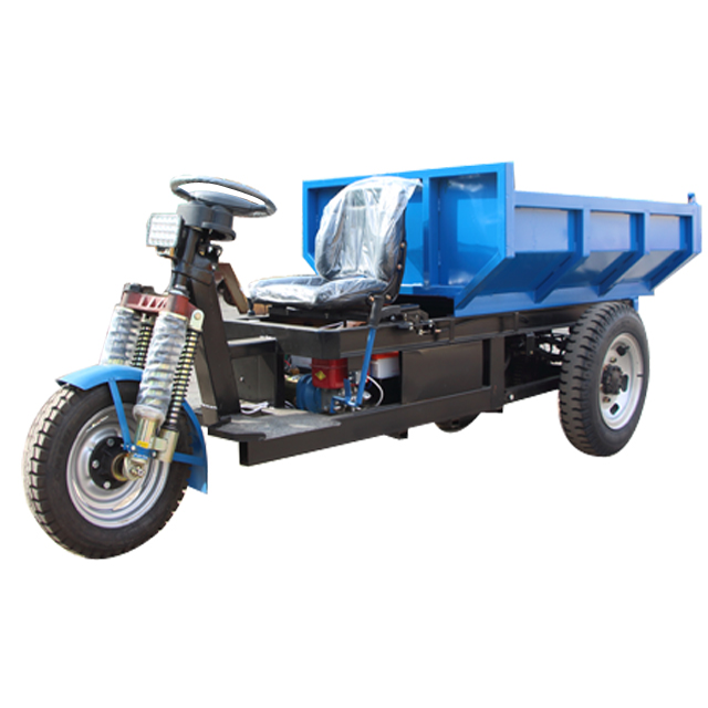 China Manufacture Factory 1 ton 2 ton 3 ton Electric Mini Cargo Dumper Hydraulic Underground Mine Tricycle