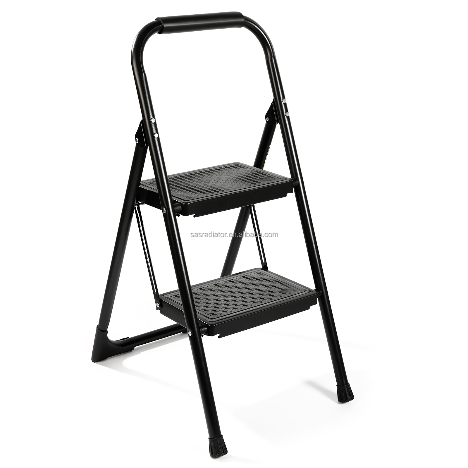 Non-slip Treads Folds 2 Thread Folding Kitchen Step Ladder-large 300x200mm for Easy Storage EN14183 Single Straight Ladders