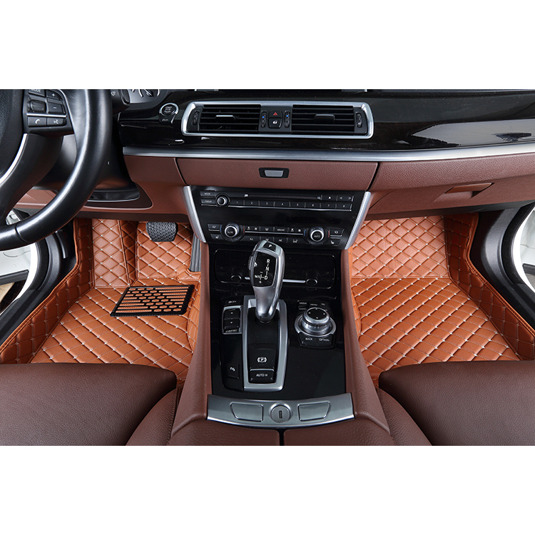 Роскошные Non-slip двойной слой автомобильный коврик 5D автомобильные коврики