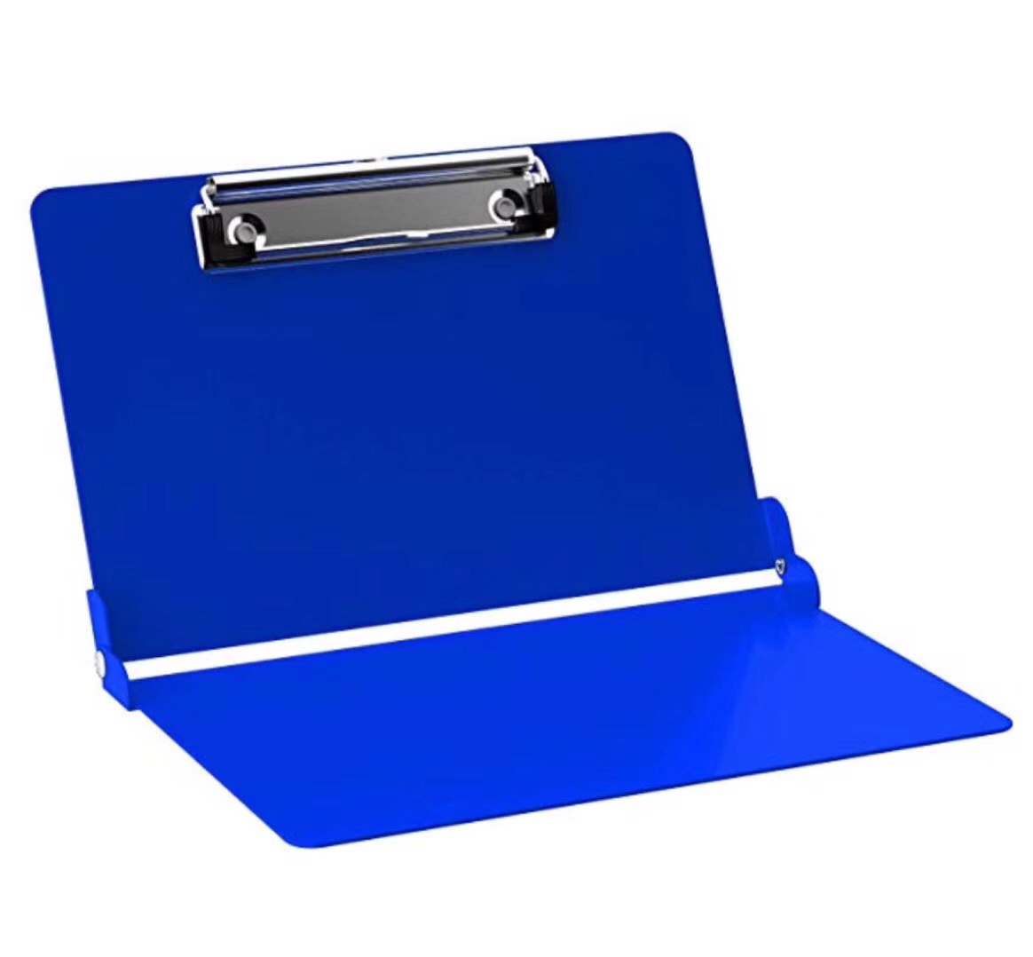 manufacture direct sale aluminum foldable medical nursing custom logo aluminum clipboard with metal Clips