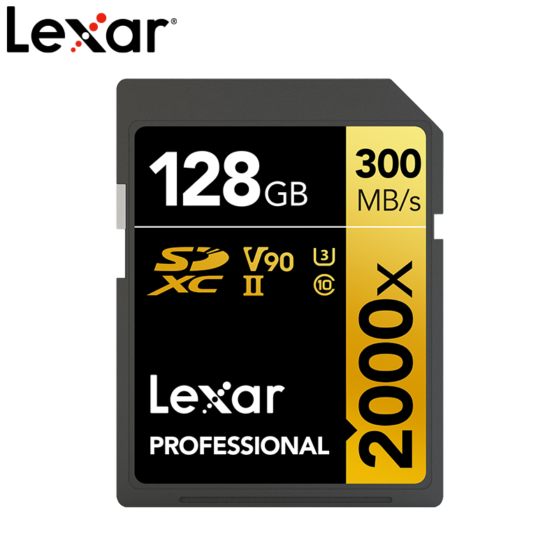 100% оригинальная карта памяти Lexar Professional SD 32 Гб 64 Гб 128 ГБ UHS-II V90 U3 4K для камеры