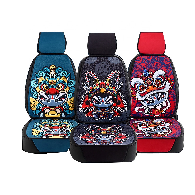 Customized Seat Cover For Car Four Seasons Universal Cartoon Anti Slip Linen Winter Plush Cushion China Car Seat Covers Set