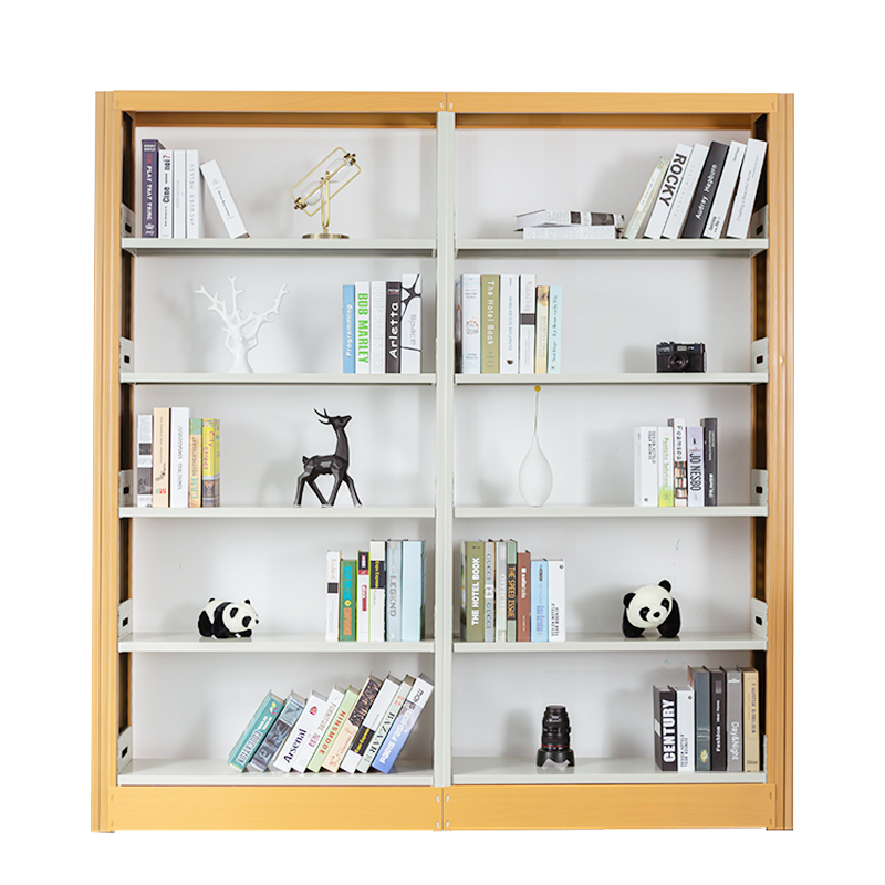 Good Quality 6 Layers School Library furniture book store Metal Books shelf