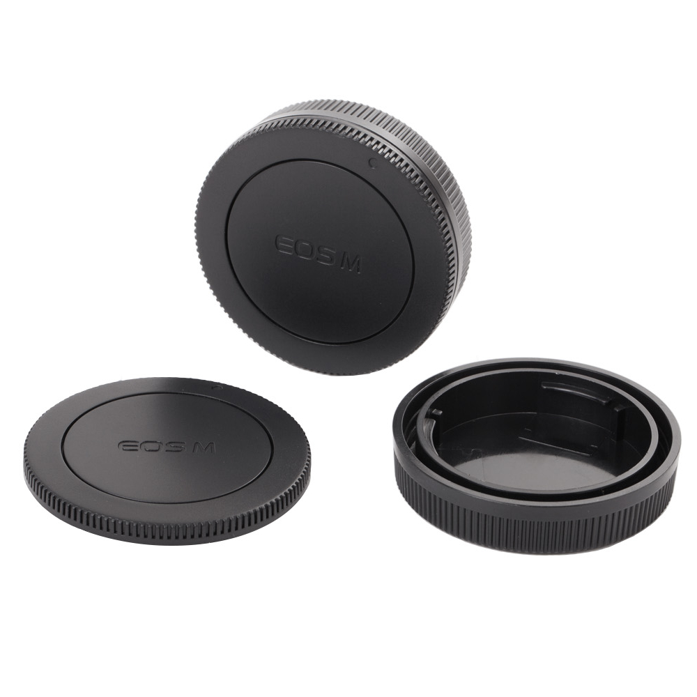 Camera Body Cover and Rear Lens Cap for Canon EOS-M M2 EF-M Mount